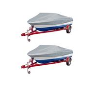 Vidaxl Housses De Bateau 2 Pcs Gris Longueur 427-488 Cm Largeur 229 Cm