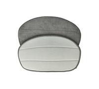 2x Housses de rechange compatible avec Leifheit CleanTenso nettoyeur à vapeur, balai vapeur - microfibre, gris