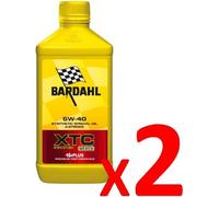 2x Huile Bardahl XTC C60 5W40 Moto Mplus 4T Formule Polar + Fullerène Syntétique