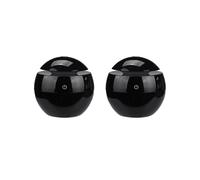 2X Humidificateur D'Air Portable Diffuseur D'Arômes USB à Ultrasons LED Veilleuse électrique Diffuseur D'Huiles Essentielles Aromathérapie Noir