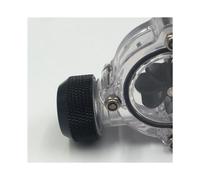 2X Indicateur de Débit G1 / 4 Pouce, Corps Principal Transparent, Lame Noire, Indicateur de Débit de Système de Refroidissement par Eau pour