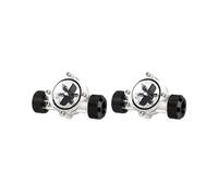 2X Indicateur de Débit G1 / 4 Pouce, Corps Principal Transparent, Lame Noire, Indicateur de Débit de Système de Refroidissement par Eau pour