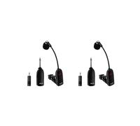 2X Instruments Sans Fil UHF Microphone de Saxophone Émetteur Récepteur Sans Fil Portée 50 M Plug et Idéal pour le Saxophone
