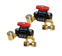 2x Interrupteur De Coupure De Batterie De Voiture, Coupe Circuit Batterie 12v 24V, Déconnexion D'isolateur De Batteries, Équipement De Sécurité Anti-Fuite En Cuivre À Haute Conductivité Coupe Batteri