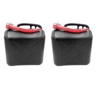 2x Jerrican Carburant BURI 20 L Réserve Homologué UN Noir