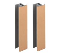 2x jonction de plinthe 150mm finition bronze brossé cuivre cuisine raccord connecteur pied de meuble profil PVC plastique