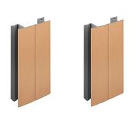 2x Jonction de plinthe 150mm finition cuivre brossé multi angle Angulaire Coin Cuisine Raccord Connecteur Pied de meuble Profil PVC Plastique