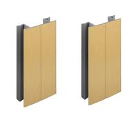 2x jonction de plinthe 150mm finition or doré multi angle angulaire coin cuisine raccord connecteur pied de meuble profil PVC plastique