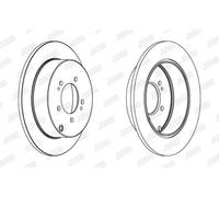 2x JURID Disque de frein Arrière convient pour PEUGEOT 4007 (VU, VV) 302mm