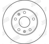 2x JURID Disque de frein Avant pour LAND ROVER Freelander SUV (L314) 262mm