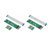 2X Key E Interface WIFI to M.2 Key M Interface FPC Soft Bank SSD Connection Cable NVME Adapter Card NGFF