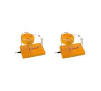 2X Kinetic Art Mouvement Perpétuel Machine Kinetic Art Motion Inertial Metal Automatique Jumping Table Toy Jaune