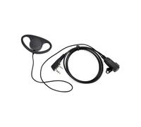 2X Kit de Casque D'ÉCoute à Fil Unique MIC PTT Mic en Forme de D 2 Broches Radio ÉCouteur Talkie-Walkie Crochet D'Oreille
