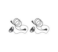 2X Kit de Casque D'ÉCoute à Fil Unique MIC PTT Mic en Forme de D 2 Broches Radio ÉCouteur Talkie-Walkie Crochet D'Oreille