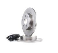 2x Kit de freins frein à disques STARK mit avec plaquettes de freins Essieu arrière, HINTEN