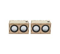 2X Kit de Haut-Parleur Bricolage Amplificateur de Son électronique Construit Votre Propre Boîtier en Bois Portable Son de Haut-Parleur
