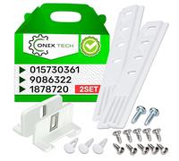 2x Kit de Montage Glissiere pour Fixation de Porte Frigo Encastrable | Code Original 9086322 pour Liebherr 1878720 pour Miele 015730361 pour Smeg - Garantie de 5 Ans