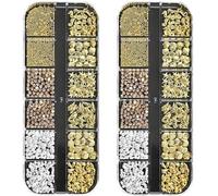 2X Kit Décorations Ongles 3D, Kit D'art De Manicure En Strass,Strass & Perles,Thème | Accessoires Manucure Pour Fêtes, Mariage & Vacances,Coffret Rangement Inclus,Débutantes & Professionnelles
