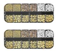 2X Kit Décorations Ongles 3D - Strass & Perles Brillantes Résistants Pour Manucure, Thème ,Coquillages, Étoiles De Mer - Idéal Fêtes, Mariage, Salon À Domicile - Accessoires Pro & Débutants