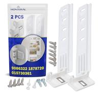 2x Kit Montage Mlissiere pour Fixation de Glissiere Frigo Encastrable | 9086322 pour Liebherr 1878720 pour Miele 015730361 pour Smeg - MONTERAL