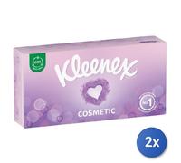 2x Kleenex Mouchoirs en Papier Blanc 80 Pièces Boîte 3 Veli Cosmetic