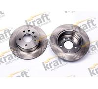 2x KRAFT 6051500 Disque de frein Arrière pour OPEL Omega A Limousine (V87)