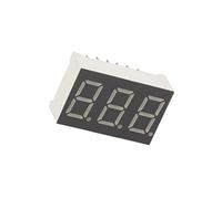 2X KW3-361CGA Afficheur: LED 7-segments 9,2mm 0,36" Nbr.indic: 3 jaune-vert LUCK