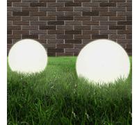 vidaXL Lampes solaires LED 4x boules sphériques pour allée et jardin 277142
