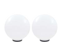 Vidaxl Lampes À Led Sous Forme De Boule 2 Pcs Sphérique 50 Cm Pmma
