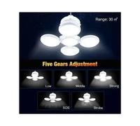 2X Lampe de Camping à Énergie Solaire, Rechargeable par USB, LED, Télécommande, Lanterne Pliable, Lampe D'Urgence Portable