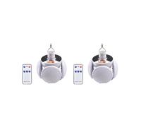 2X Lampe de Camping à Énergie Solaire, Rechargeable par USB, LED, Télécommande, Lanterne Pliable, Lampe D'Urgence Portable