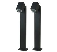 2x lampe de jardin à LED RGB extérieure lampe de véranda éclairage de chemin de cour avec télécommande