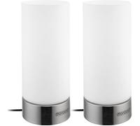 2x Lampes de table Lumo LED Fonction tactile luminosité réglable Chevet Salon Bureau éclairage intérieur