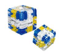 2X Large Cube Labyrinthe Bille Perplexu, 3D Maze Ball Puzzle Cube À Labyrinthe Jouet Éducatif Interactif, Engaging Brain Teaser Toy, Maze Magic Cubes Grand Puzzle Cérébral Haute Difficulté avec Balle