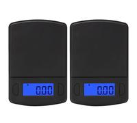 2X LCD Électronique Numérique Poche Échelle 300Gx0.01G Bijoux or Pondération Gram Balance