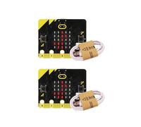 2X le Kit de DéMarrage Microbit Board V2 une des Haut-Parleurs IntéGréS et un Microphone Prenant en Charge L'Intelligence Artificielle