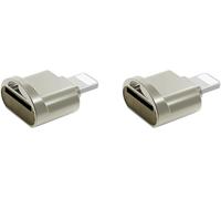 2X Lecteur De Carte Mini Pour Adaptateur De Mémoire Otg Externe Micro-Sd Lecteur De Carte Pour Ios 13 14 12 / Mini/Pro Max Gold
