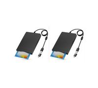2X Lecteur de Disquette Externe USB Type A&C de 3,5 Pouces pour Ordinateur Portable