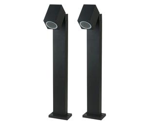 2x LED extérieur jardin lampe sur pied lampe véranda cour chemin d'éclairage spot spots mobiles