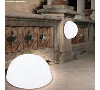2x LED Extérieur Solar Lampes Debout Jardin Terrasse Lampes Boule Chemin Eclairage blanc