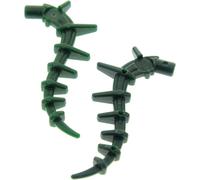 2x Lego Bionicle Plante vert foncé Liane algue Tang queue 6369999 55236
