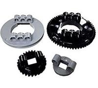 2x LEGO Technic Plateau tournant grand/petit
