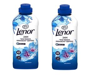 2x Lenor Assouplissant Textile Fraîcheur D'Avril À 882Ml Pour 42 Lavages