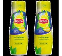 2x Lipton Ice Tea Lemon SodaStream Syrup 440 ml