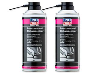 2x LIQUI MOLY 3379 Pro-Line dissolvant d'injecteur bougies de préchauffage à solvant