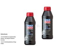 2X Liqui Moly 500Ml Huile Moteur De Fourche Moto 10W Medium