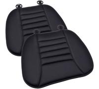 2X Lot Coussins De Siège Auto Filmer Noir Mousse Mémoire Antidérapant