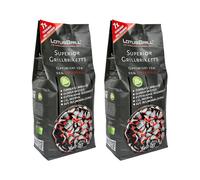 2x LotusGrill Superior Bbq-Briquettes 3KG - CO2 Neutre, Zündet Rapidement De