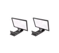 2X Loupe D'écran 3D Téléphone Portable Intelligent Amplificateur de Films écran Anti-Rayonnement avec Support de Téléphone pour Tout Téléphone
