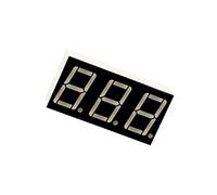 2X LTD056AUE-103C-01 Afficheur: LED 7-segments 14,22mm 0,56" Nbr.indic: 3 rouge